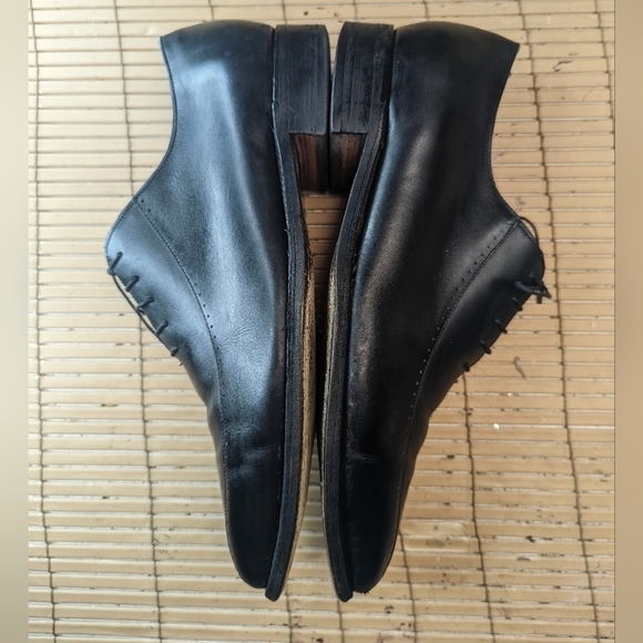 Barker Fine English Shoes Black Leather Derby Shoes Men's UK 10, US 11. Handmade - Picture 7 of 10